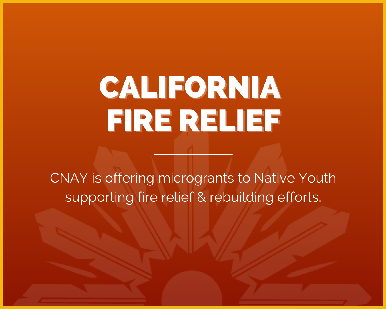 CNAY Offering Microgrant Funding for CA Fire Relief Efforts